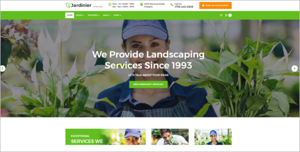 Landscaping Services WordPress Theme