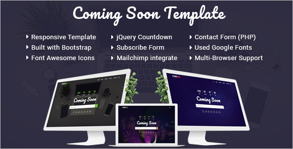 Minimal HTML Coming Soon Template