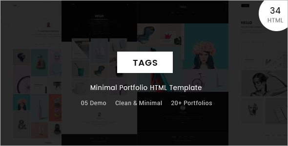 Minimal Portfolio HTML
