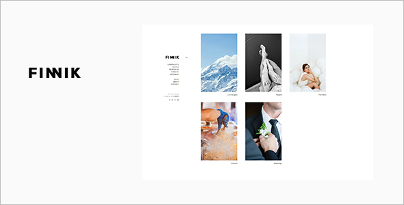 Minimal WordPress Theme for Photographers