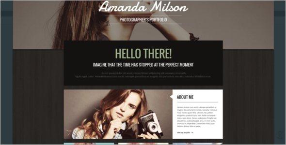 Model Photographer WordPress Theme