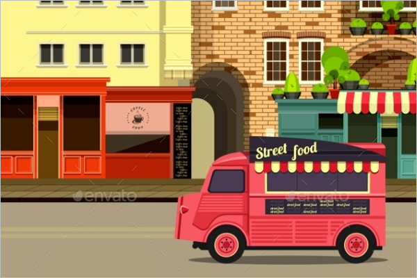 Modern Bus Illustration Vector