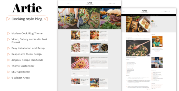 Modern Food WordPress Theme