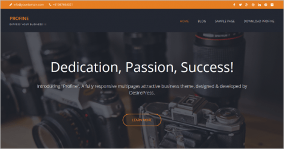 MultiPurpose Free Landing Page Theme
