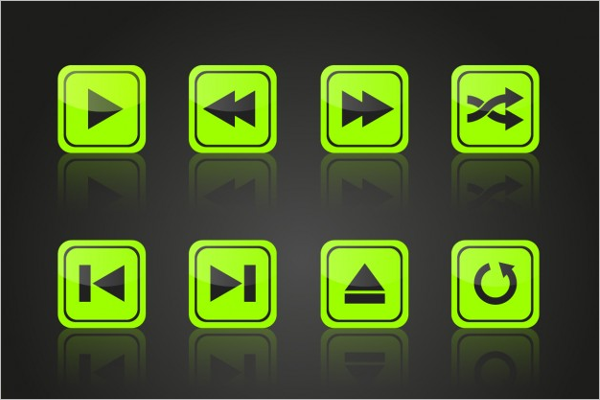 Multimedia Play Button Design