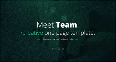 One Page Business Templates