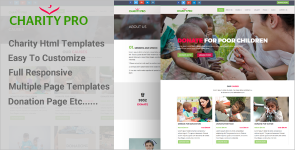 Onepage Multipurpose Charity Template