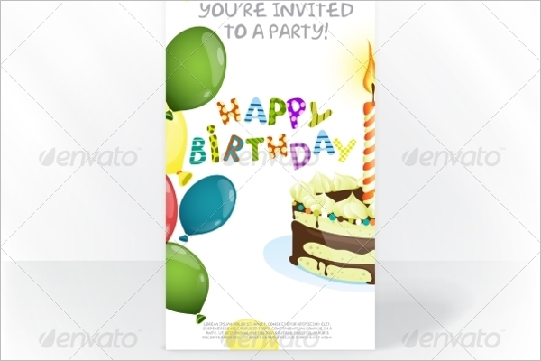 Party Invitation Card Template