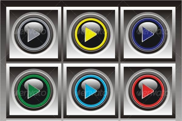 Play Button Set Design