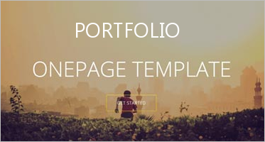 One Page Portfolio Templates
