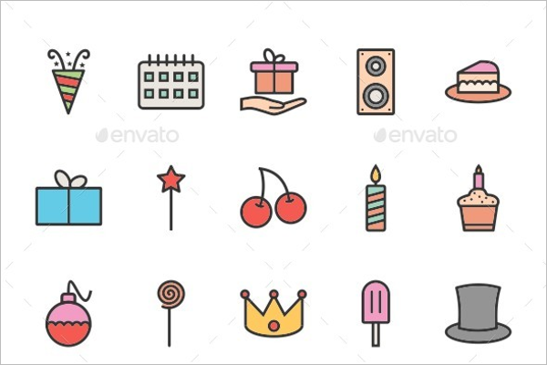 Premium Birthday Party Illustration Template
