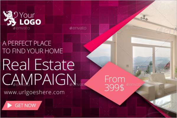 Real Estate Website Banner Template