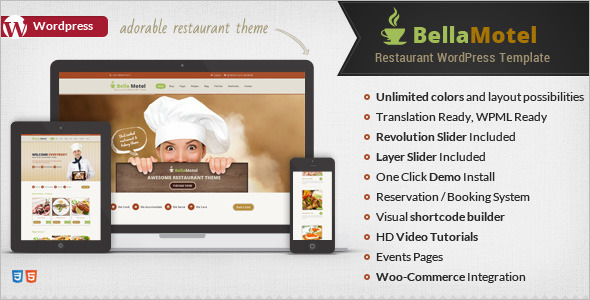 Restaurant Cooking Recipe WordPress Theme