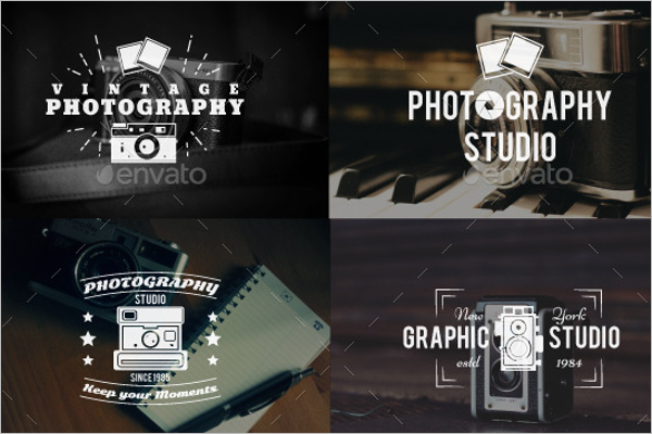 Retro Photography Badge Set