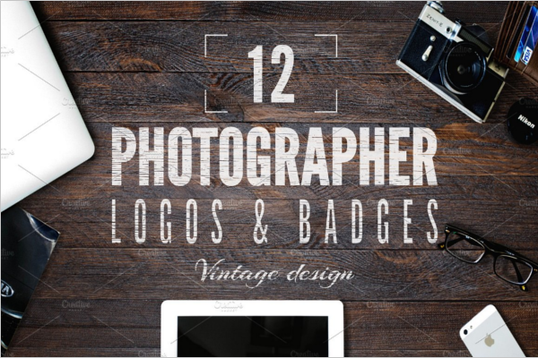 Retro Photography Badge Template