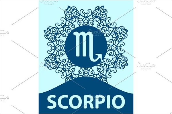Scropio Sign Tattoo Design