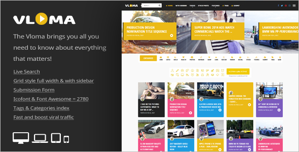 Simple Video Blog WordPress Theme