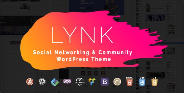 Social Networking WordPress Theme