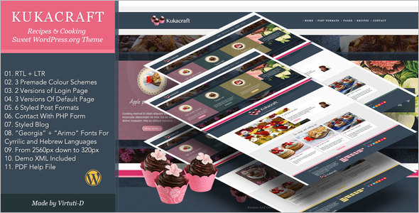 Sweet Recipe WordPress Theme
