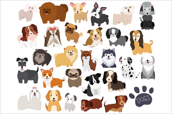 Unique Dog Cartoon Design