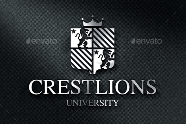 University Vintage Apparel Label Design