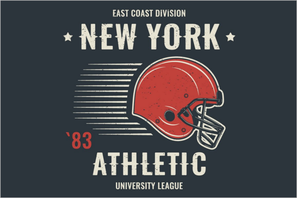 University Vintage Label Design