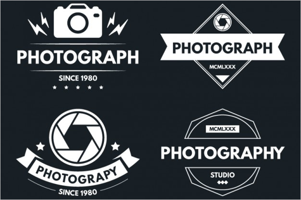 Vintage Photography Badge Logo