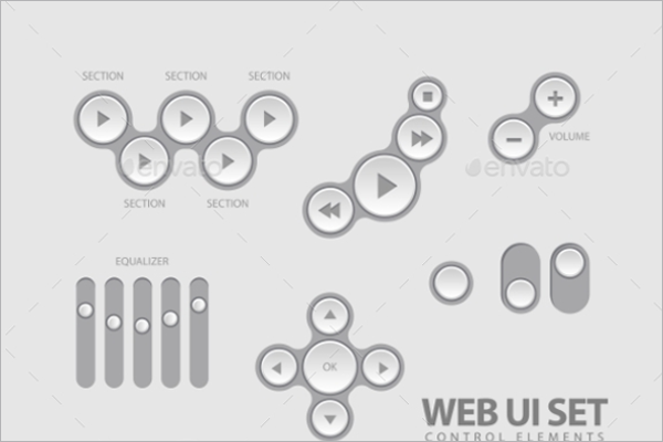 Web Button Element Template