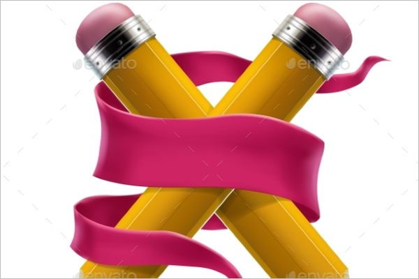 Yellow Pencil Back to School Design