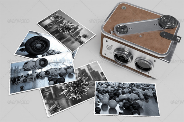 3D Camera Mockup Template