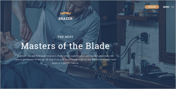 Barber SalonÂ Website Template