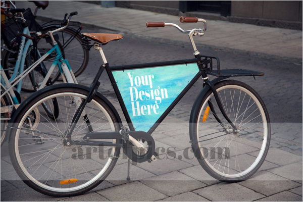 Bicycle Advertising Mockup Design