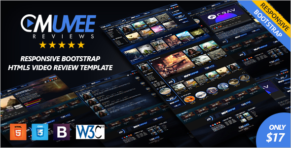 Bootstrap Video Website Template