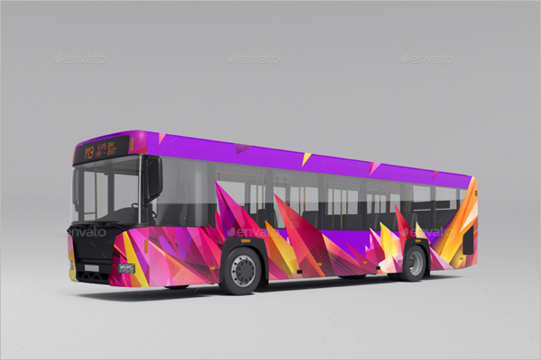 BusÂ Advertising Mockup Template