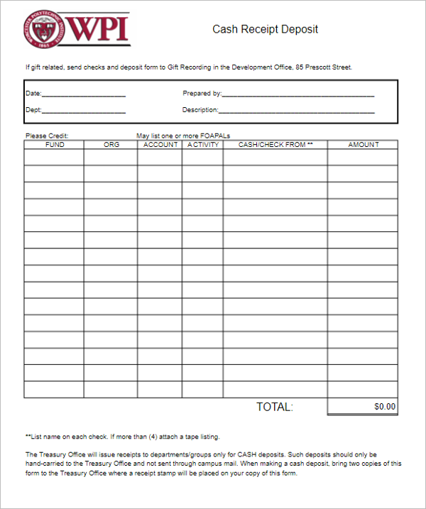 54 payment receipt templates free word pdf excel format