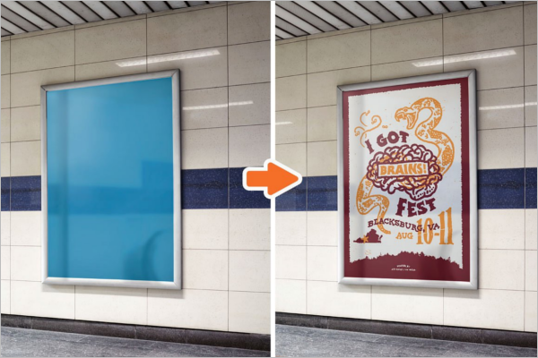 City Advertising Mockup Design