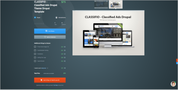 Classified Ads Drupal Theme