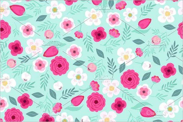 Cute Retro Floral Pattern