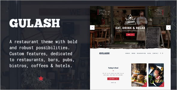 Delicious Restaurant Website Theme