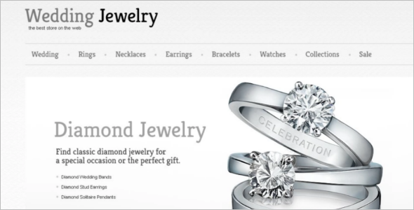 Diamond Jewelry Ecommerce Template