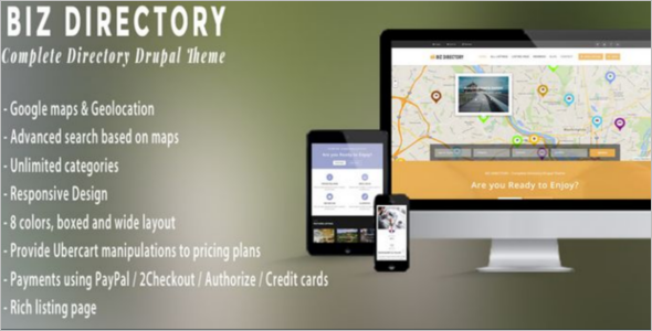 Directory Business Drupal 8 Theme