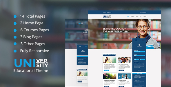 Educational HTML 5 Template