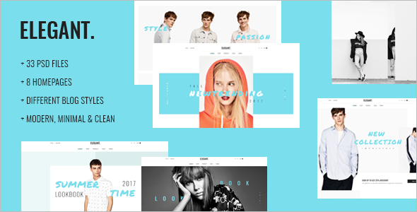 Elegant Fashion Ecommerce Website Template