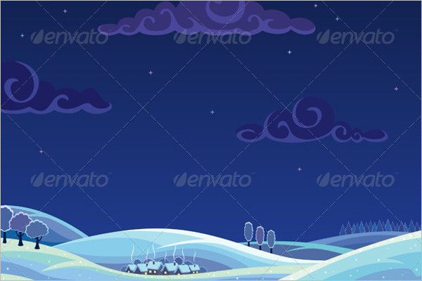 Elegant Winter Background Template