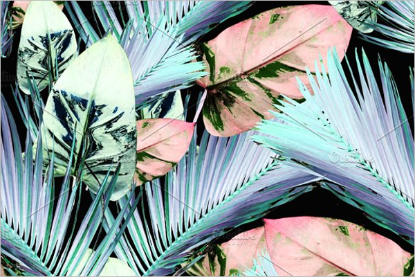 Fashion Leaves Seamless Pattern