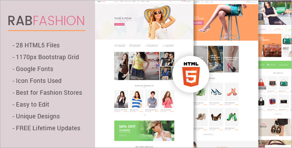Fashion ECommerce HTML5 Template