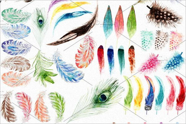 Feather Clip Art Pattern