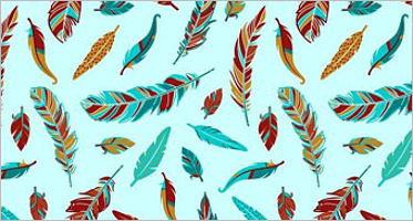 Feather Pattern Vector Templates Free & Premium Designs