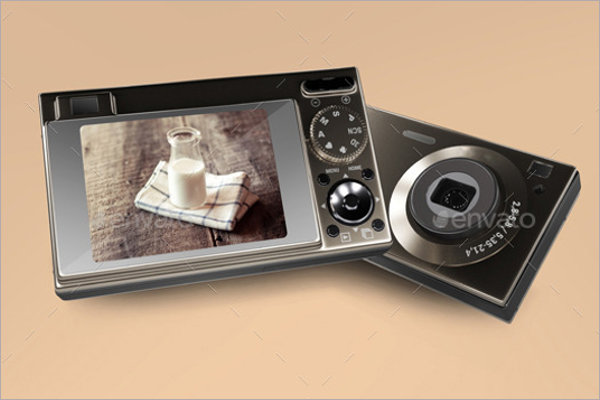 Flat Camera Mockup