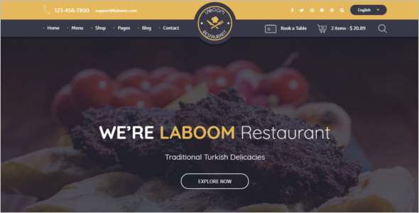 Food & Restaurant WordPress Theme
